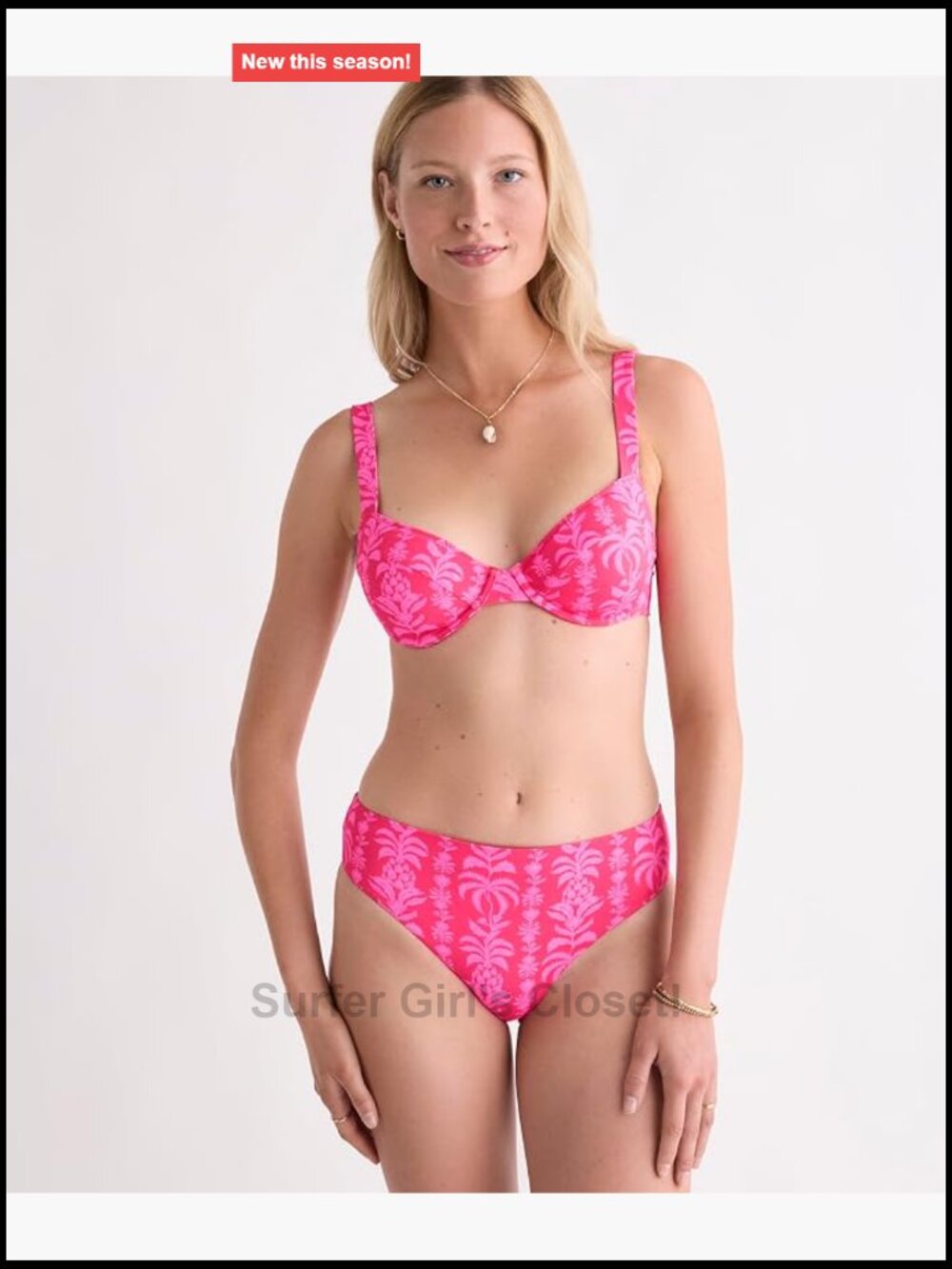 Balconette Underwire Bikini Top with UPF 50+ Sun Protection - Picture 1 of 7